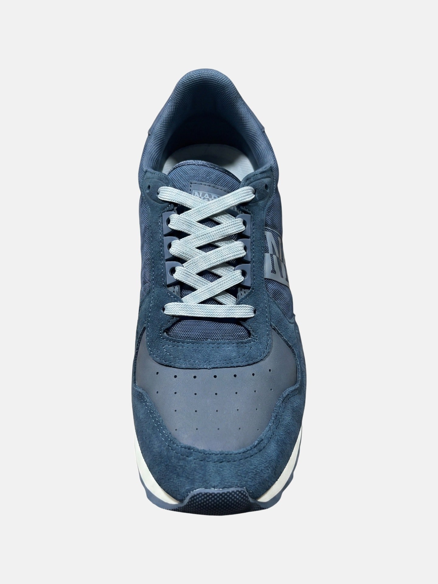 Sneakers Platform in Pelle Blu