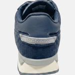 Sneakers Platform in Pelle Blu