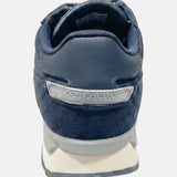 Sneakers Platform in Pelle Blu