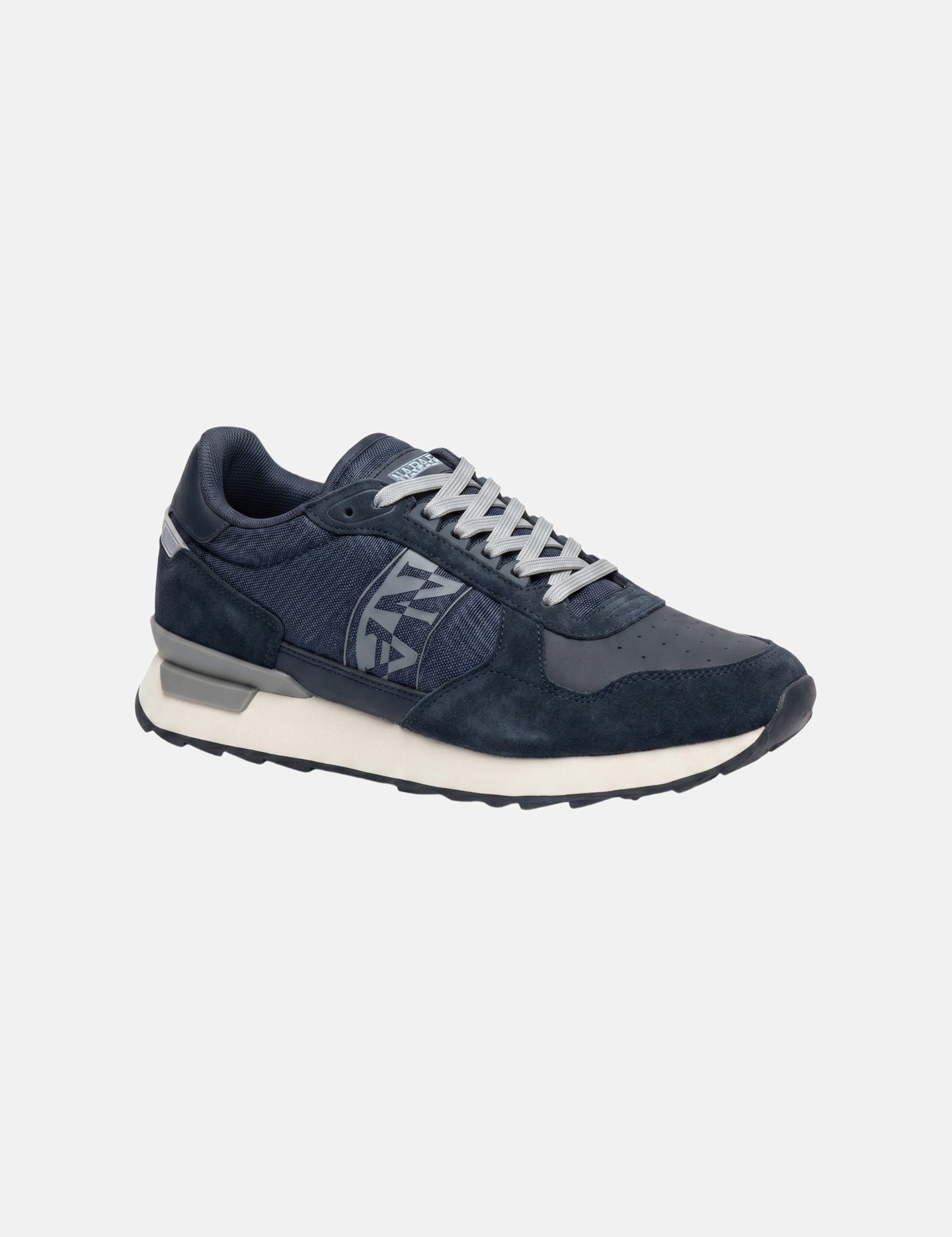 Sneakers Platform in Pelle Blu