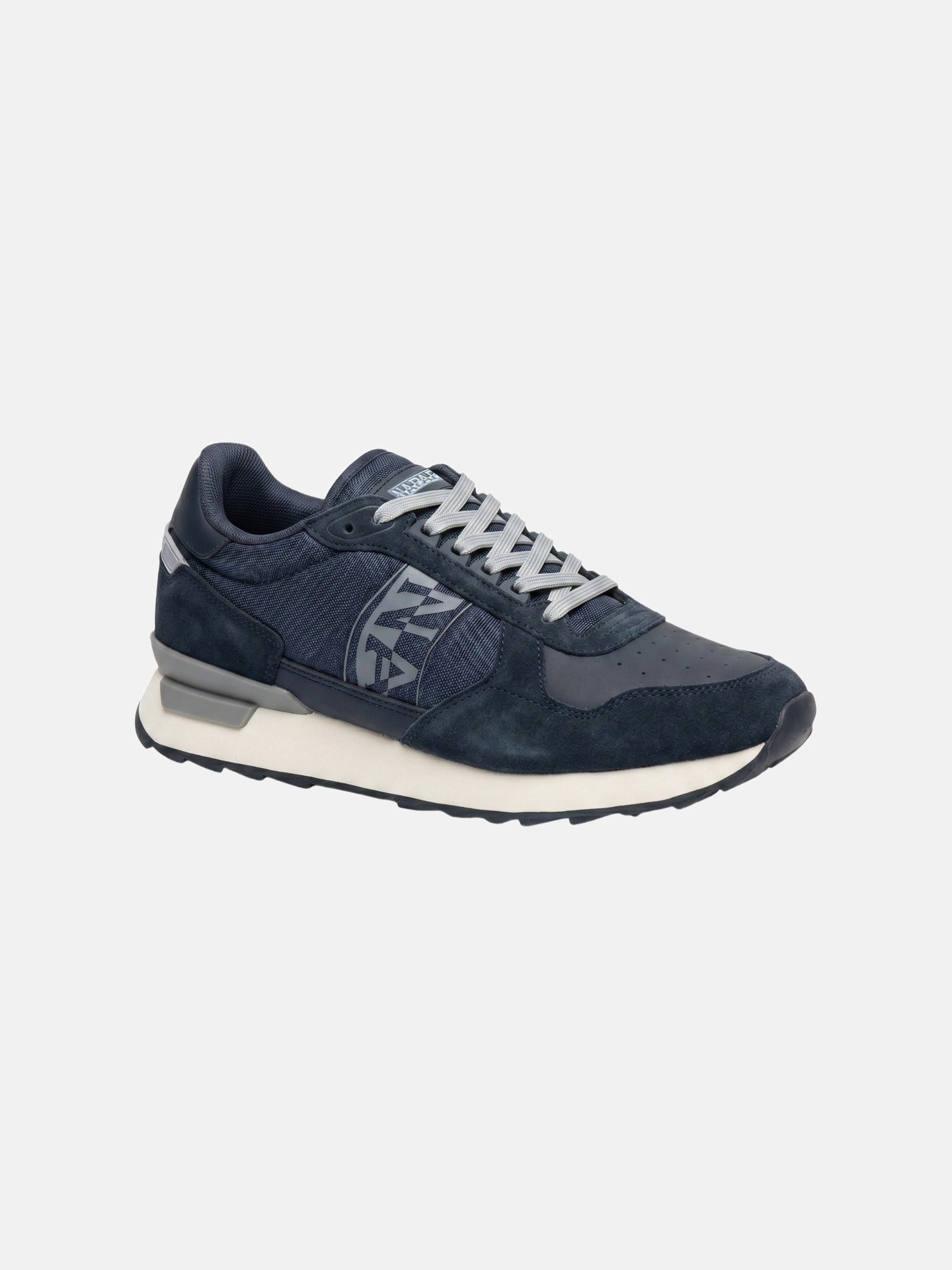 Sneakers Platform in Pelle Blu