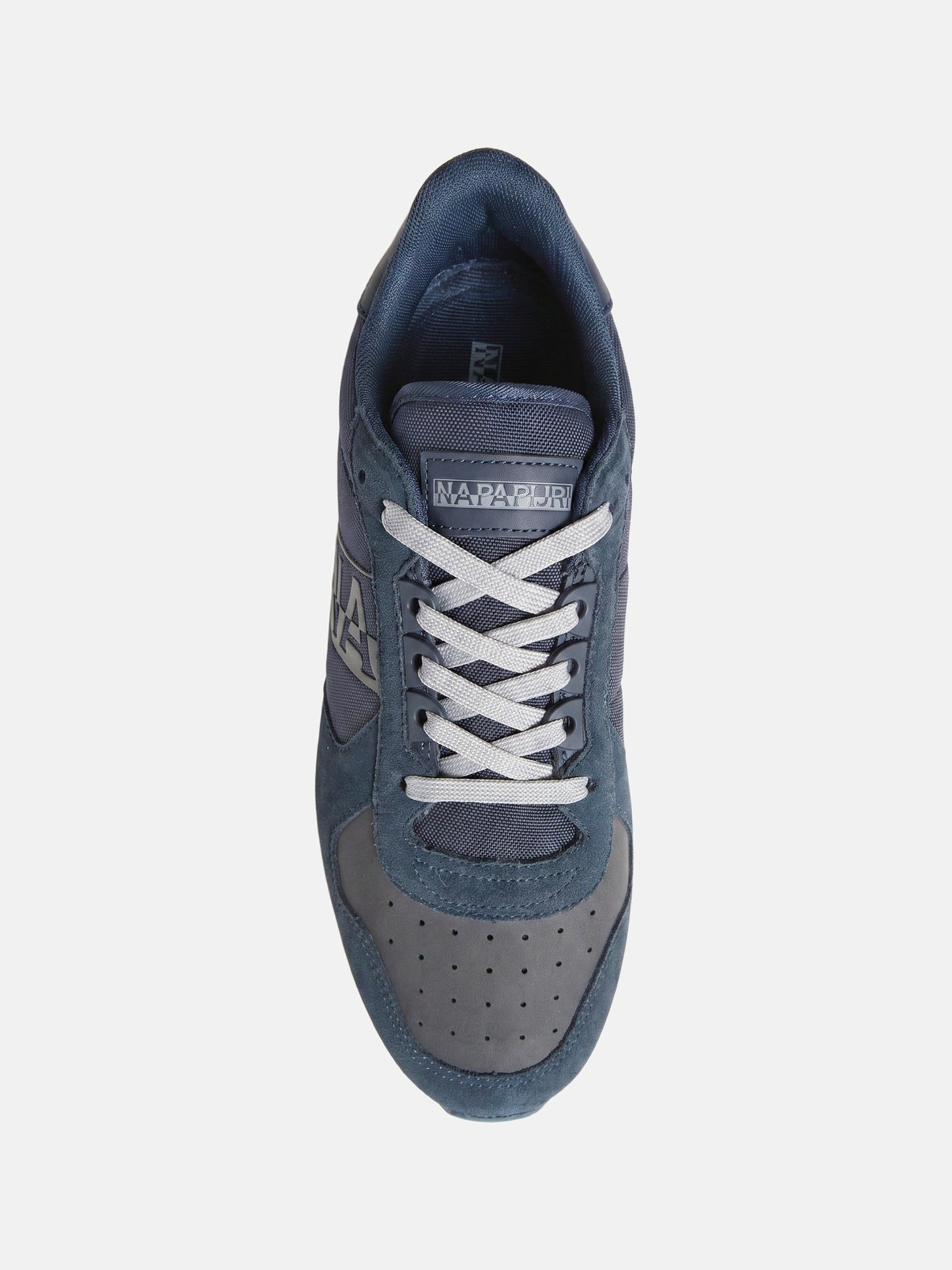Sneakers Platform in Pelle Blu