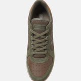 Sneakers Platform in Pelle Verde
