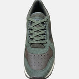 Sneakers Platform in Pelle Verde