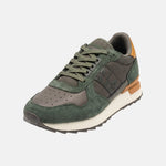 Sneakers Platform in Pelle Verde