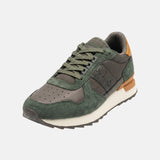 Sneakers Platform in Pelle Verde