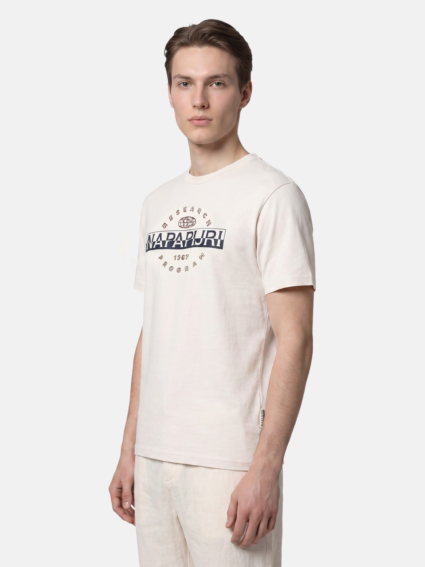 T-shirt in Cotone Beige