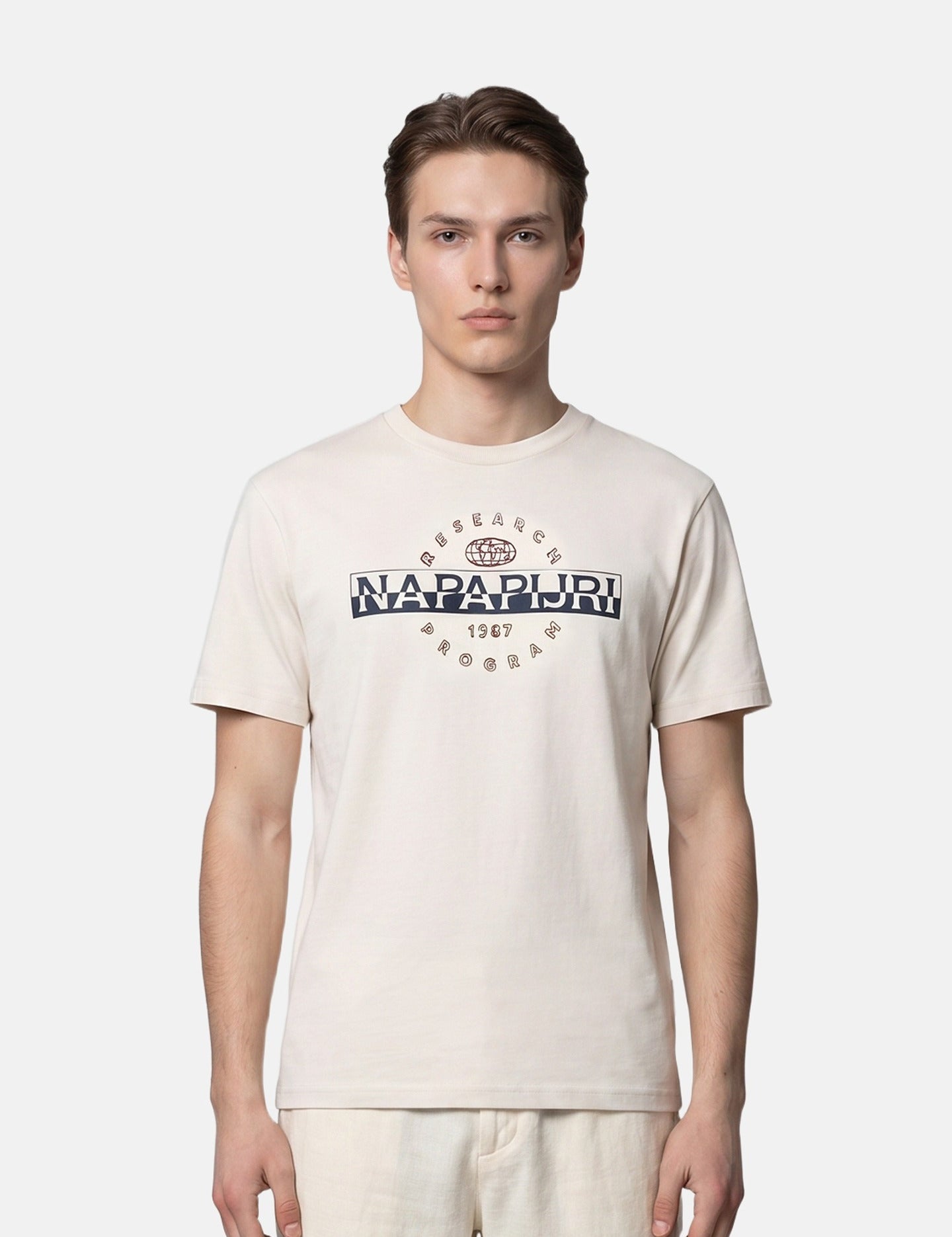 T-shirt in Cotone Beige