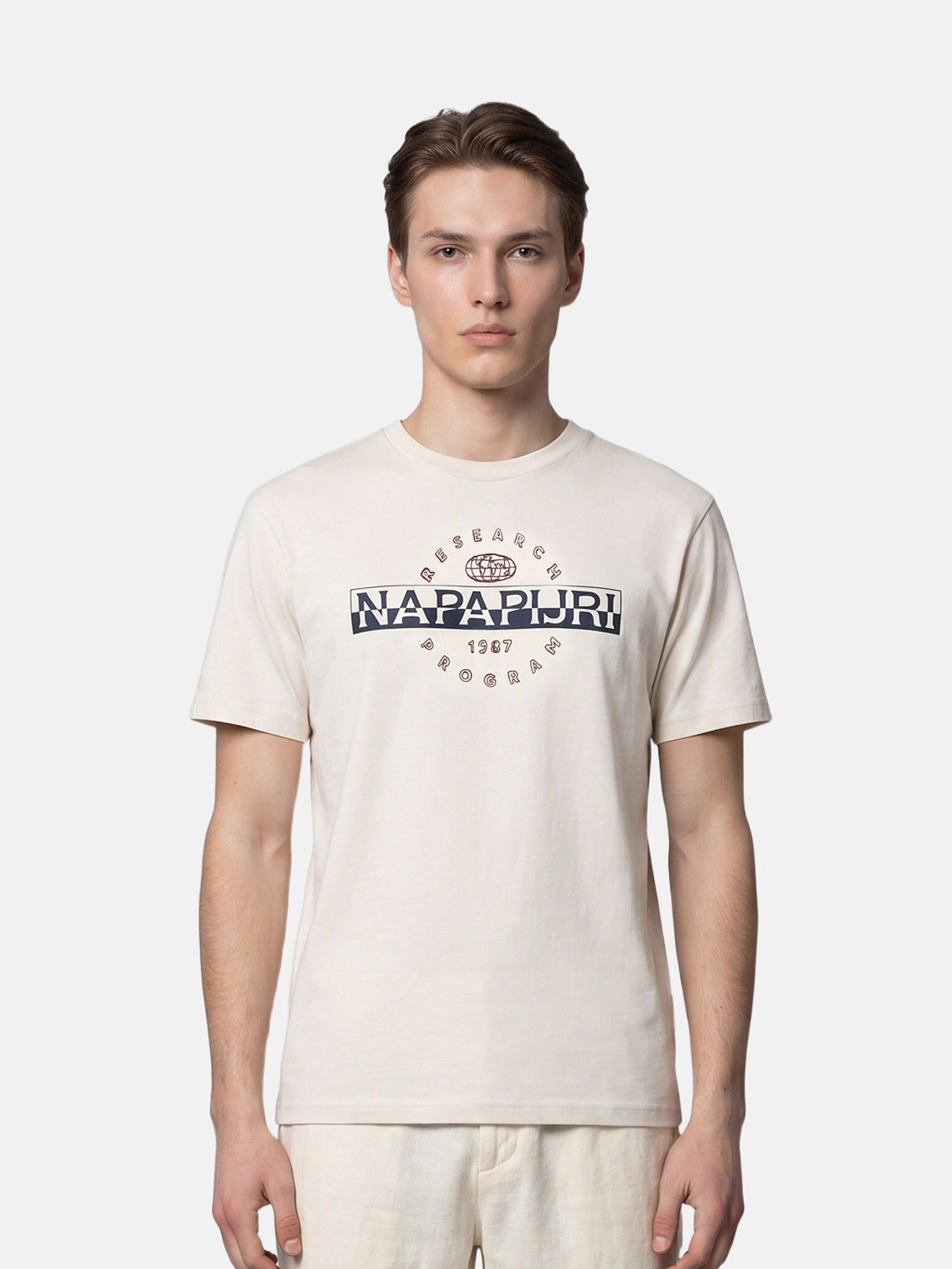 T-shirt in Cotone Beige