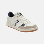 Sneakers Platform in Pelle Vegana Blu Scuro