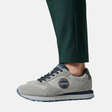 Sneakers Platform in Pelle Grigio