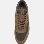 Sneakers Platform in Pelle Vegana Marrone