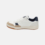 Sneakers Platform in Pelle Vegana Blu Scuro