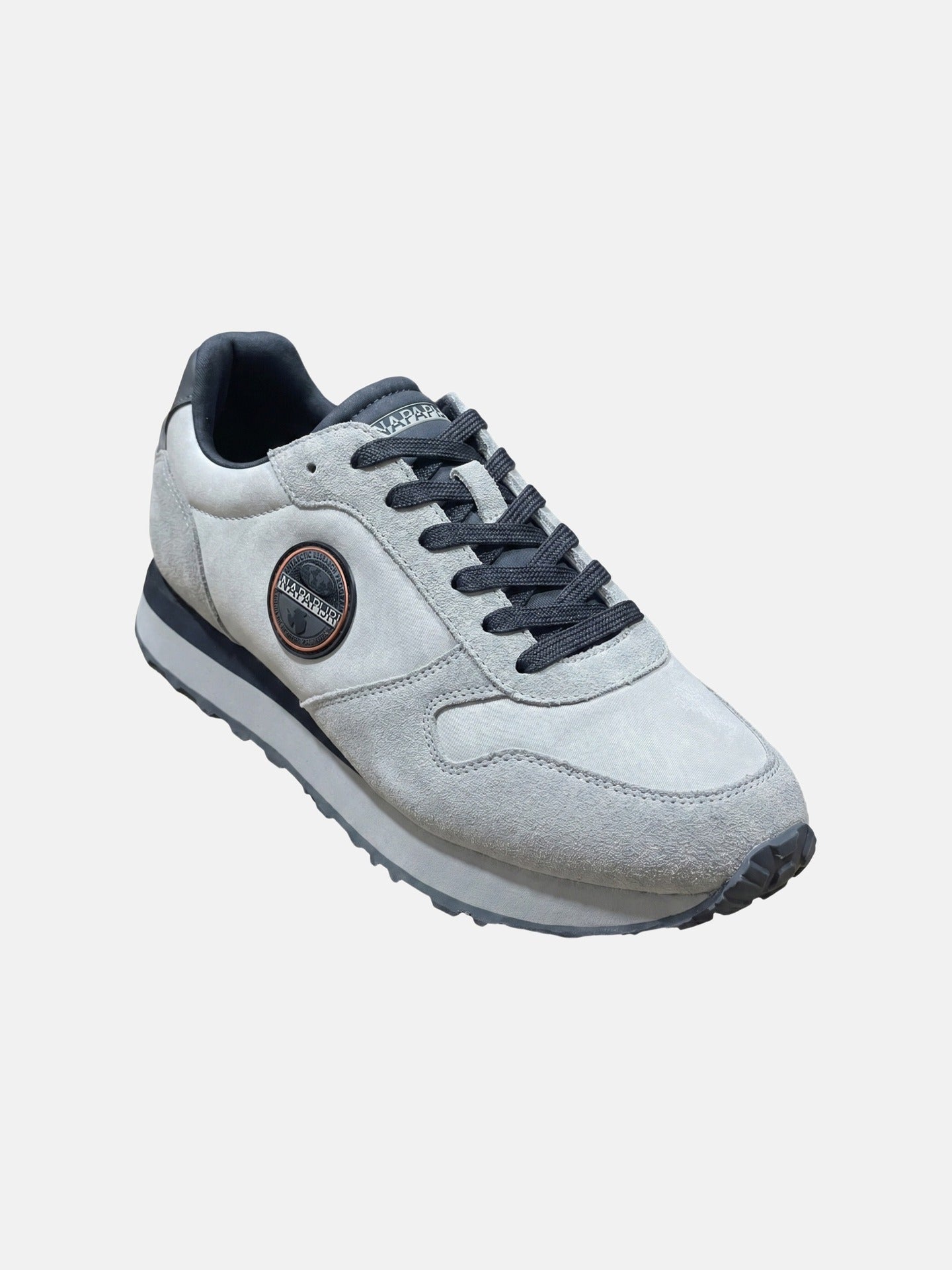 Sneakers Platform in Pelle Grigio