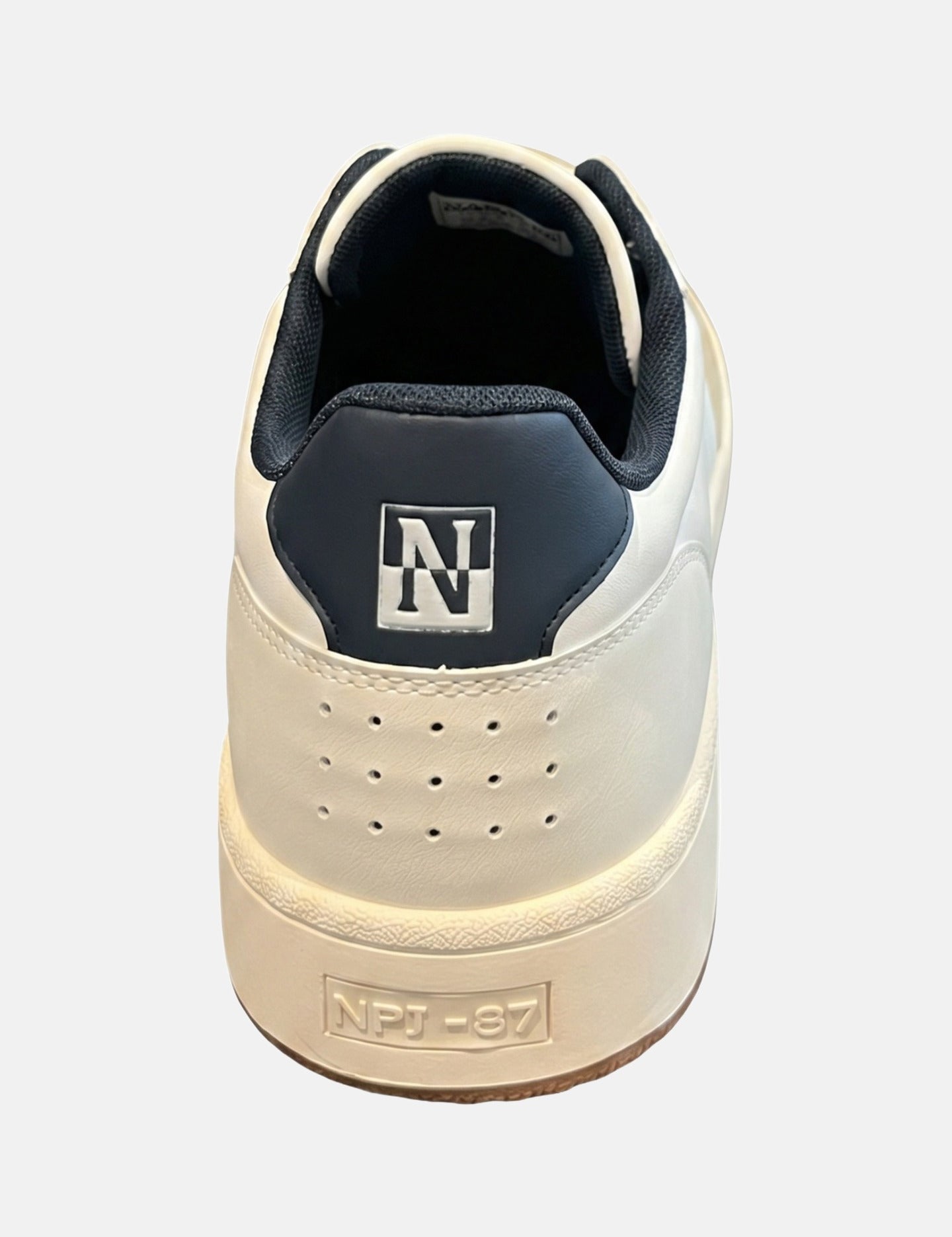 Sneakers Platform in Pelle Vegana Blu Scuro