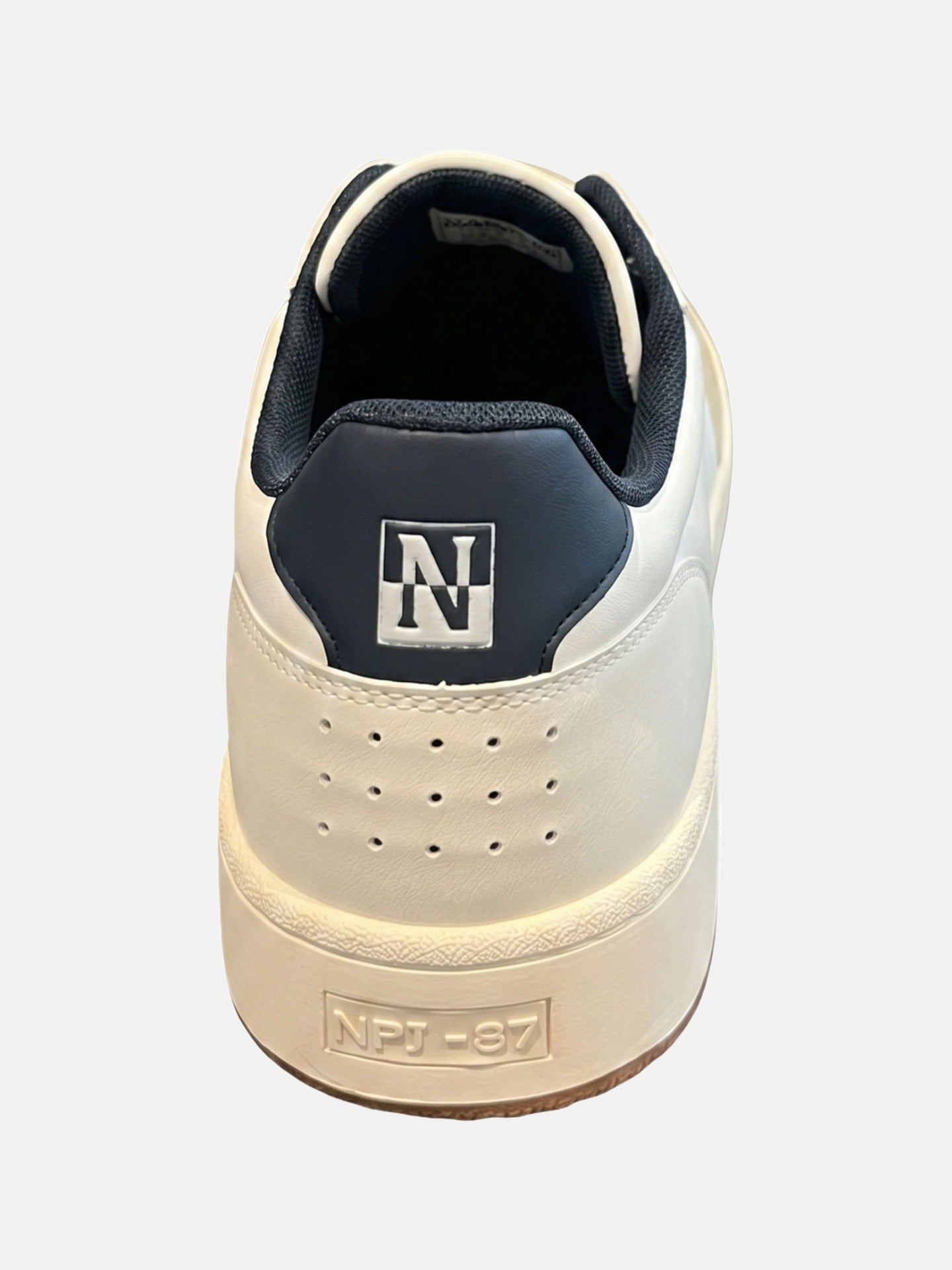 Sneakers Platform in Pelle Vegana Blu Scuro