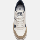 Sneakers Platform in Pelle Vegana Blu Scuro