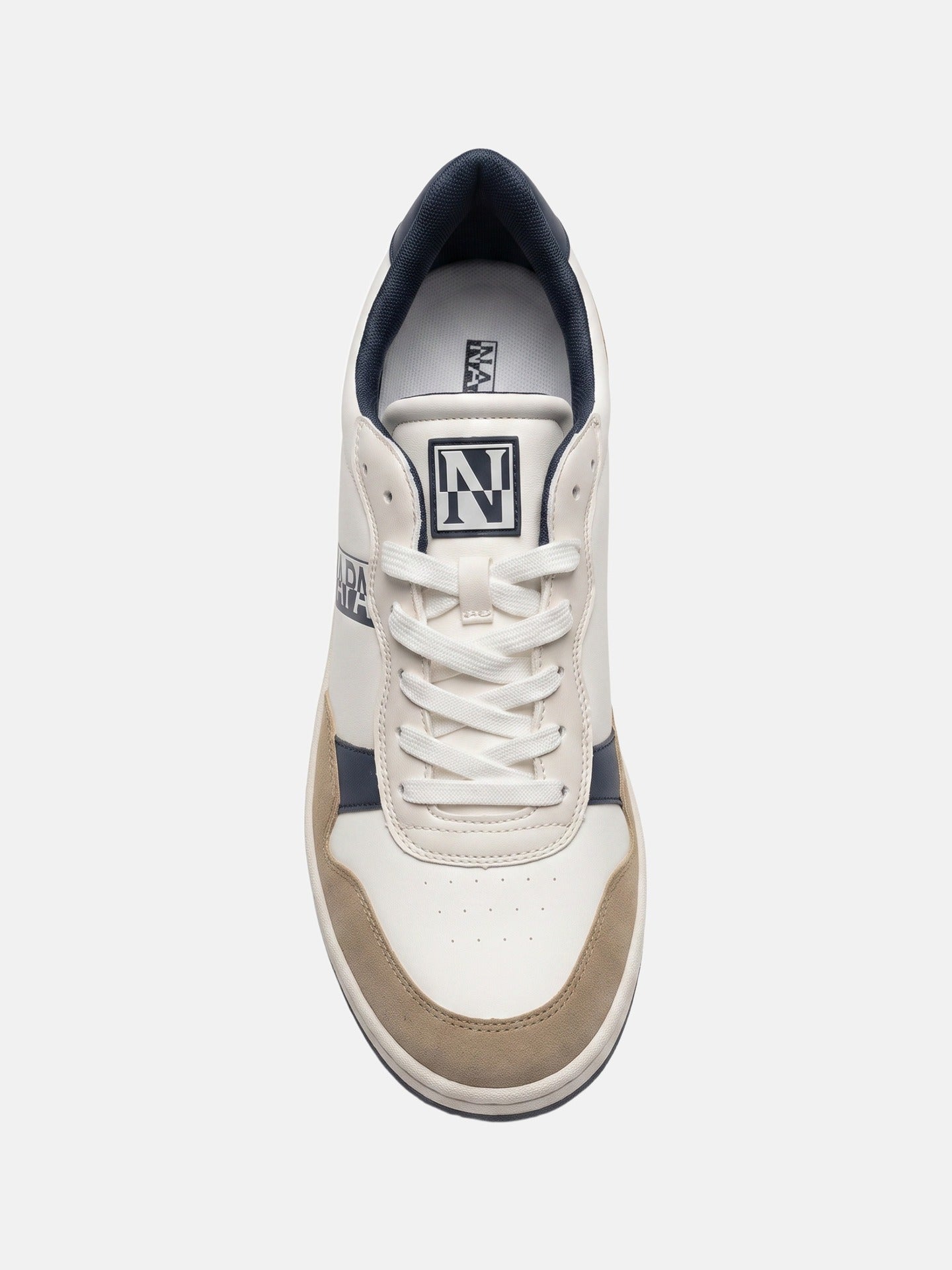 Sneakers Platform in Pelle Vegana Blu Scuro