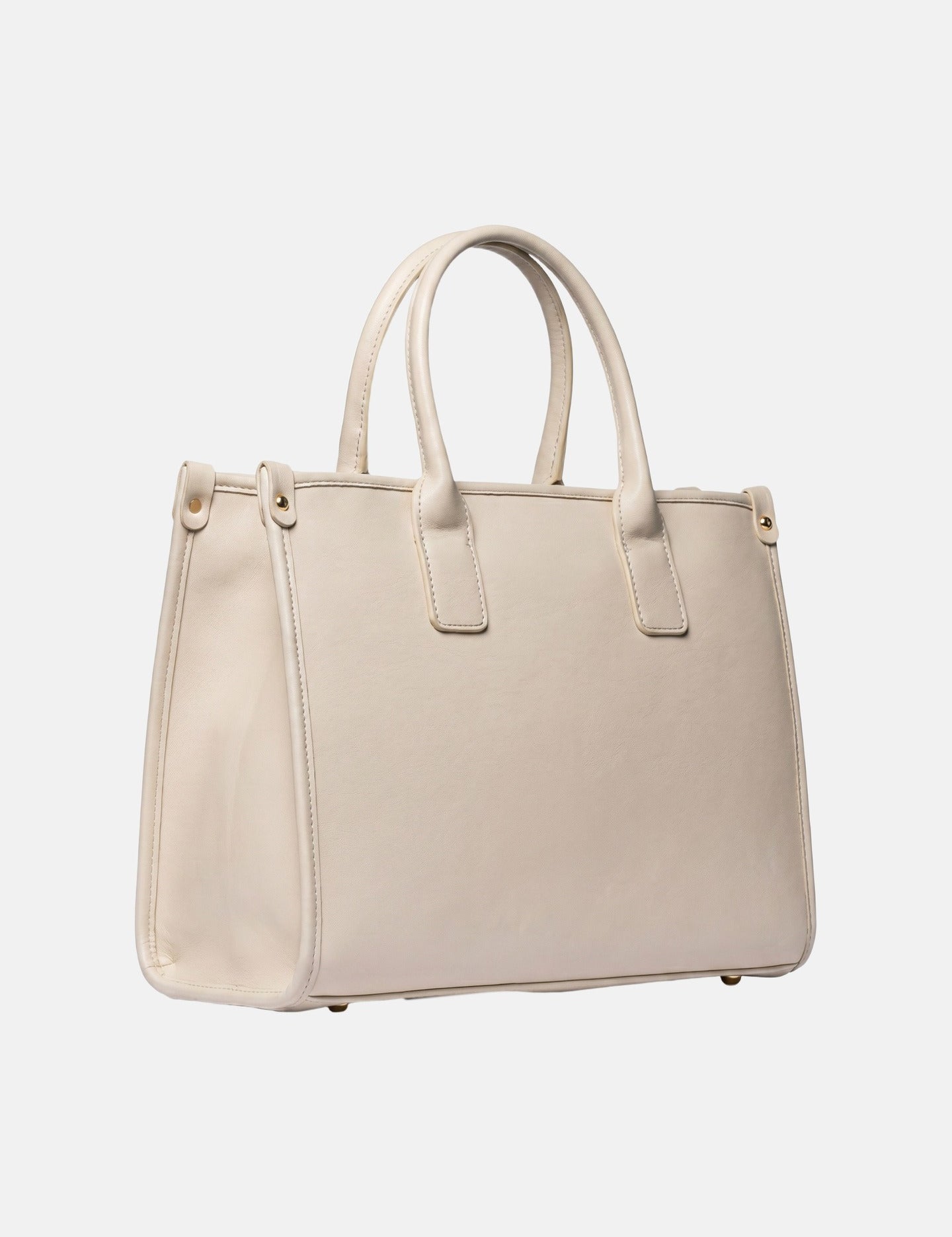 Borsa a Mano in Pelle Vegana Beige