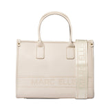 Borsa a Mano in Pelle Vegana Beige