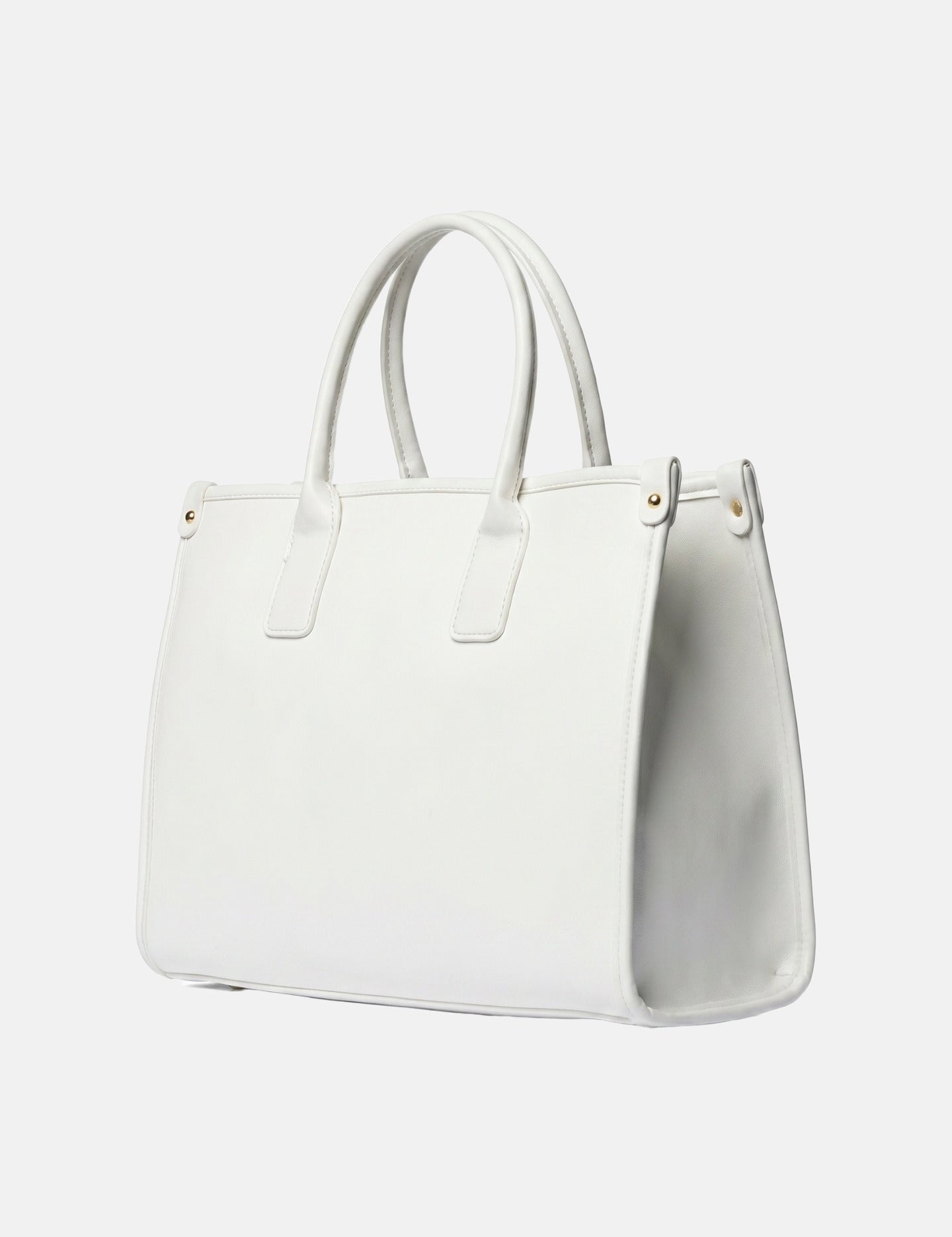 Borsa a Mano in Pelle Vegana Bianco