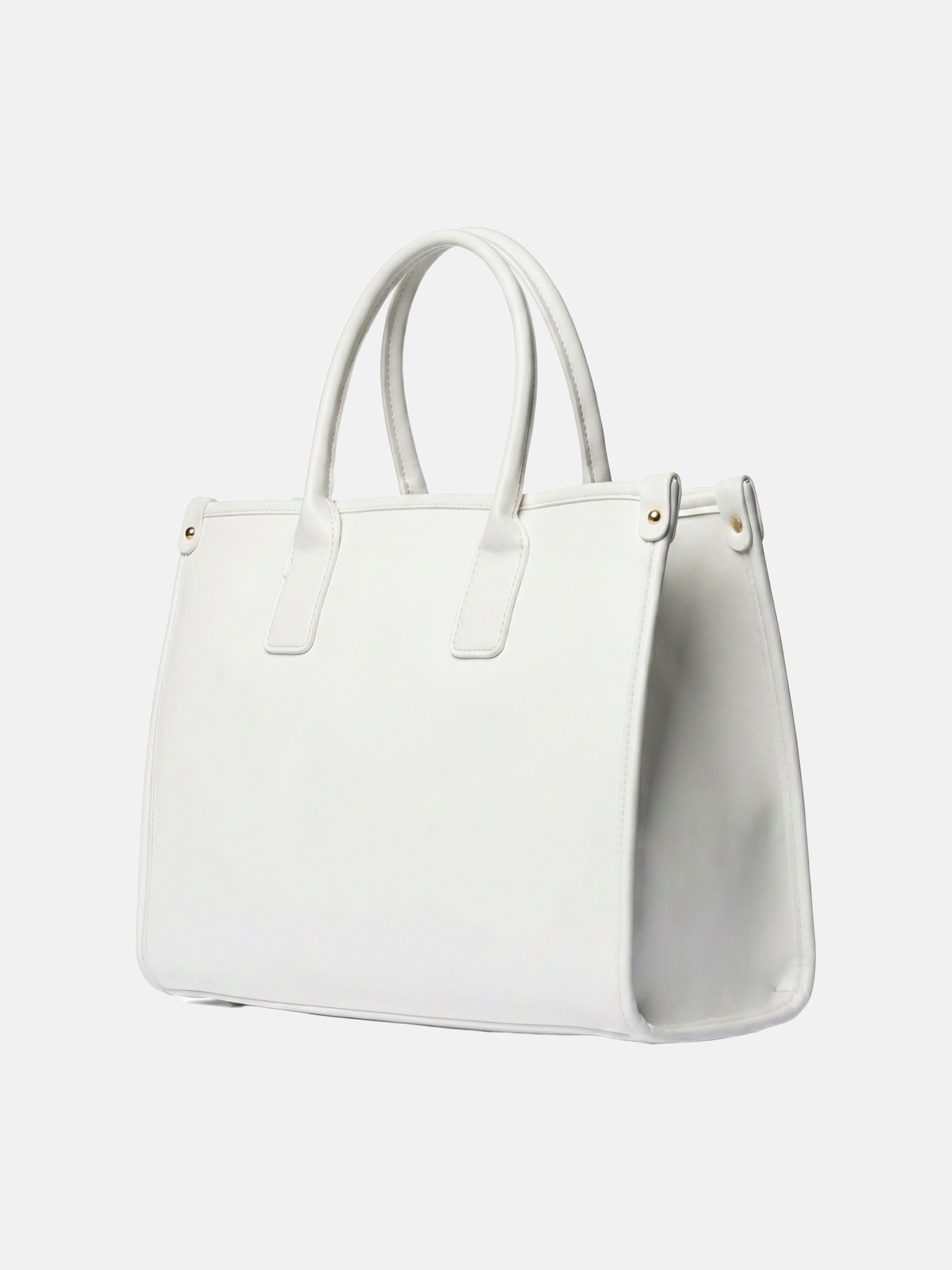 Borsa a Mano in Pelle Vegana Bianco