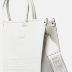 Borsa a Mano in Pelle Vegana Bianco