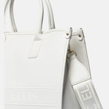 Borsa a Mano in Pelle Vegana Bianco