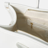 Borsa a Mano in Pelle Vegana Bianco