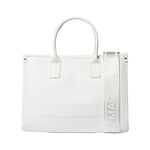 Borsa a Mano in Pelle Vegana Bianco