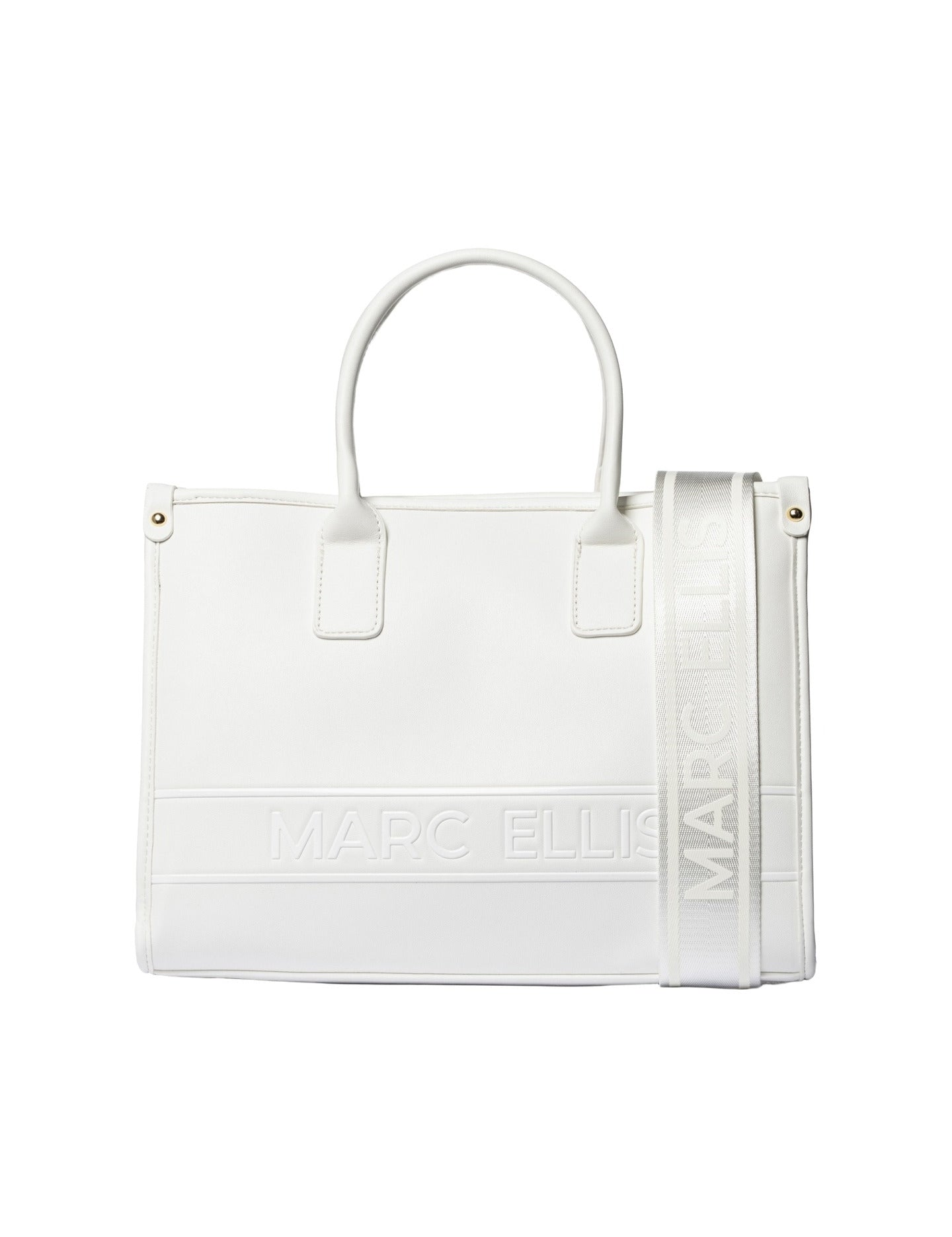 Borsa a Mano in Pelle Vegana Bianco