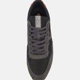 Sneakers Platform in Pelle Vegana Nero