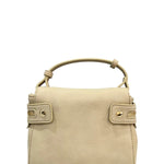 Borsa a Mano in 100% Pu Vegan Leather Beige