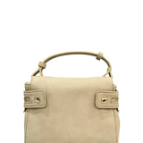 Borsa a Mano in 100% Pu Vegan Leather Beige