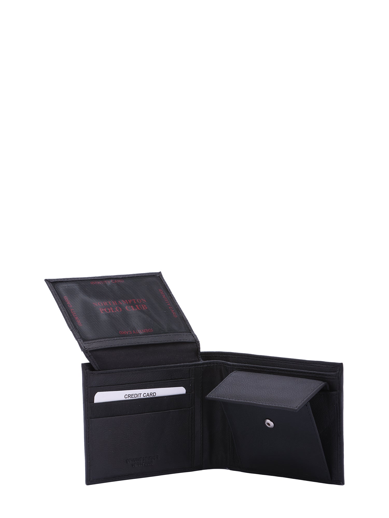 Portafoglio uomo in vera pelle Casual PC-1021-NERO Northampton Polo Club