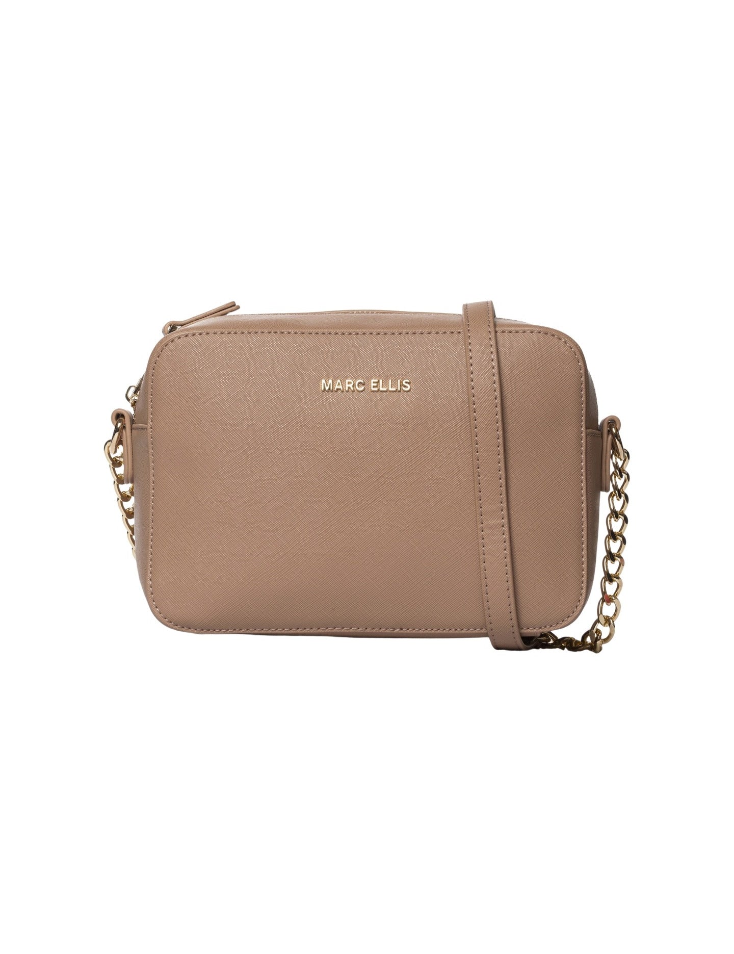 Borsa a Spalla in Pelle Vegana Marrone Scuro