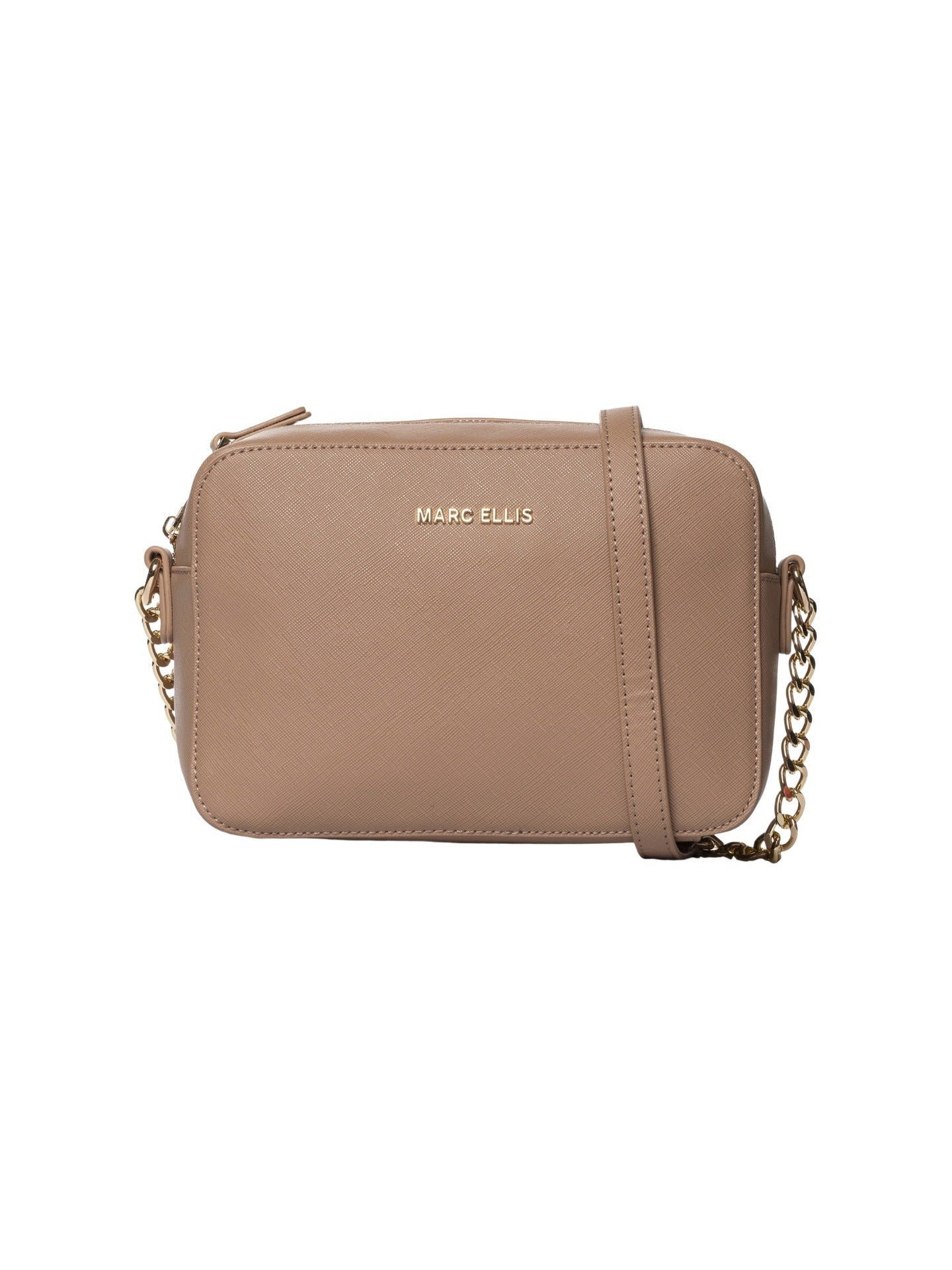 Borsa a Spalla in Pelle Vegana Marrone Scuro
