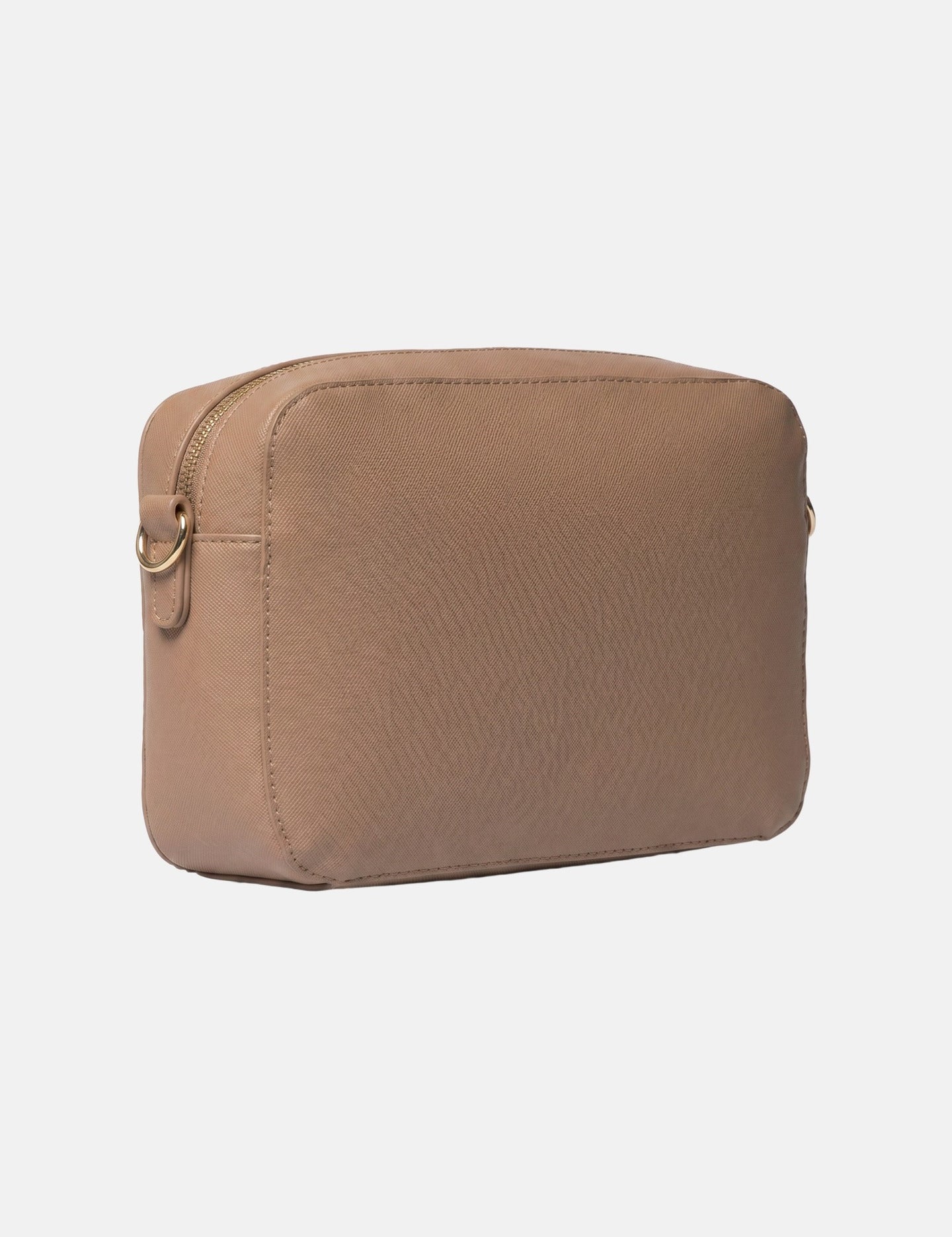 Borsa a Spalla in Pelle Vegana Marrone Scuro