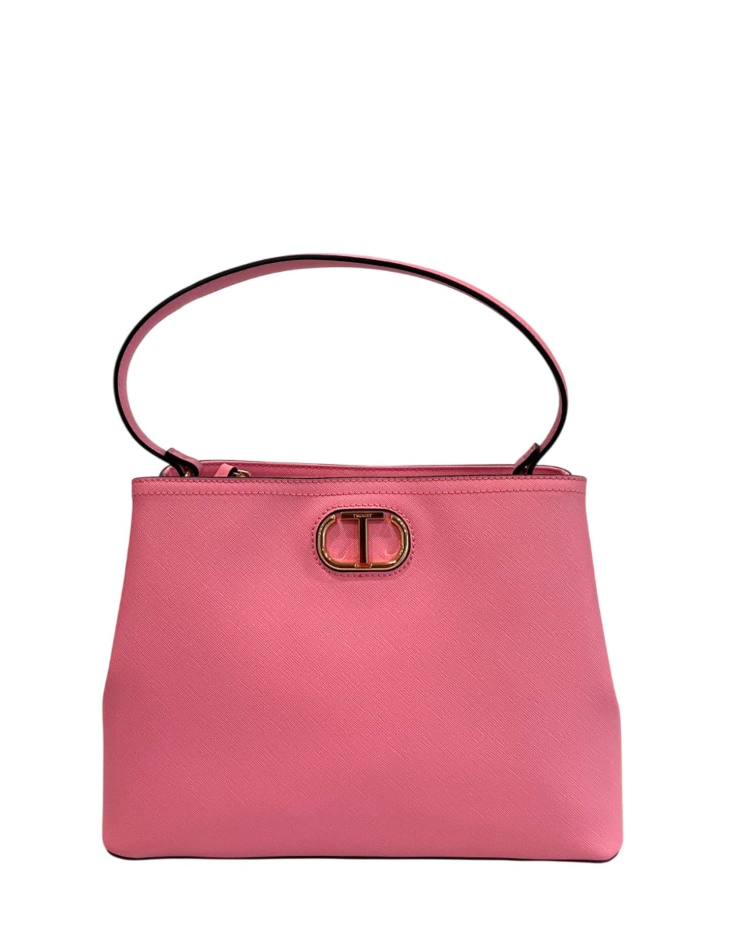Borsa a Mano in 100% Pu Vegan Leather Rosa