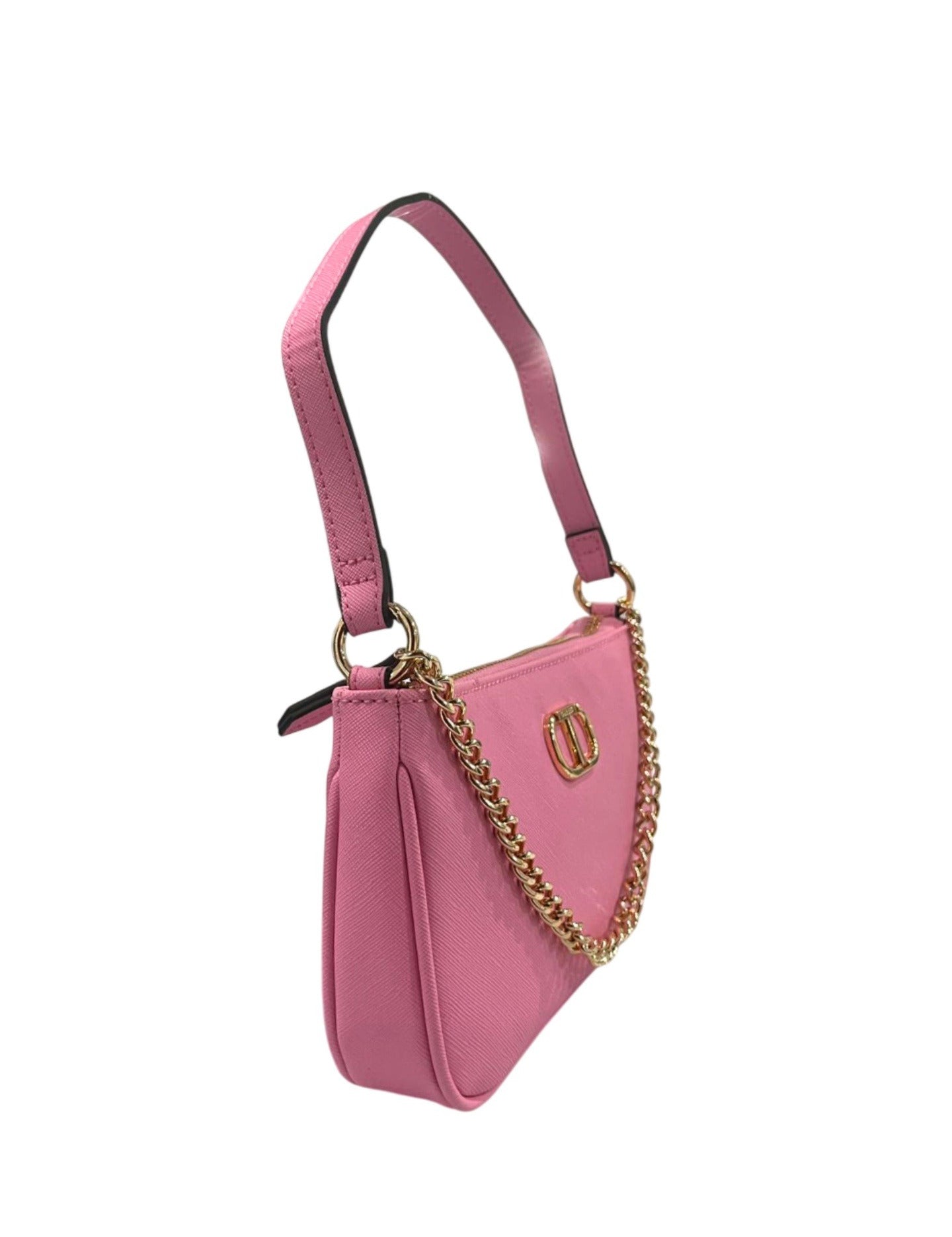 Borsa a Mano in 100% Pu Vegan Leather Rosa