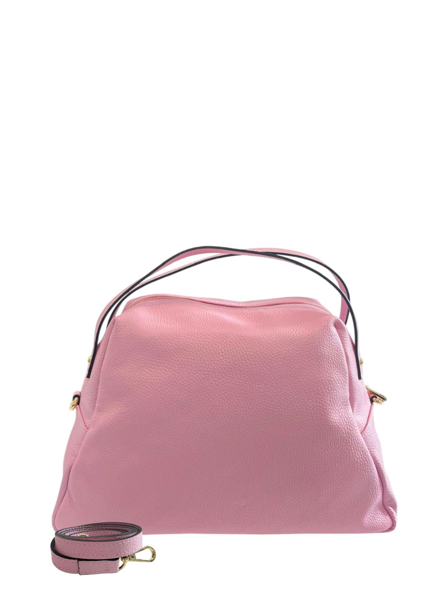 Borsa a Mano in Cow Leather Rosa