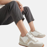 Sneakers Platform in Pelle Vegana Bianco