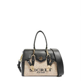 Borsa a Mano in Polyurethane Nero