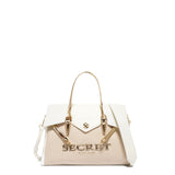 Borsa a Mano in Polyurethane Bianco
