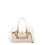 Borsa a Mano in Polyurethane Bianco