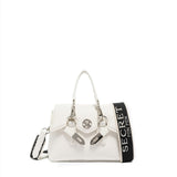 Borsa a Mano in Polyurethane Bianco