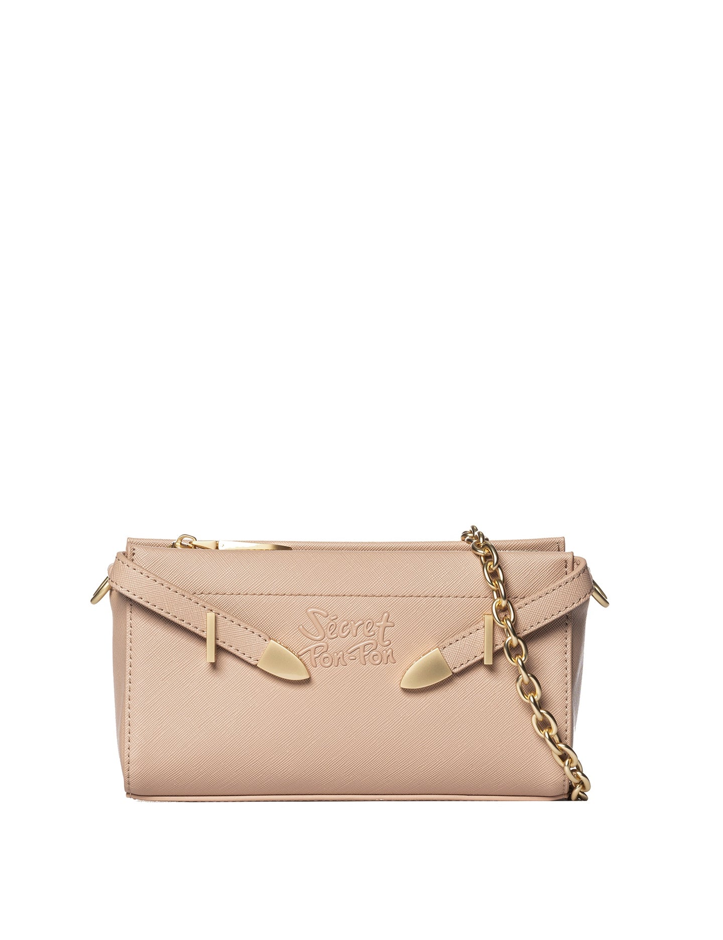 Borsa a Tracolla in Polyurethane Rosa Antico