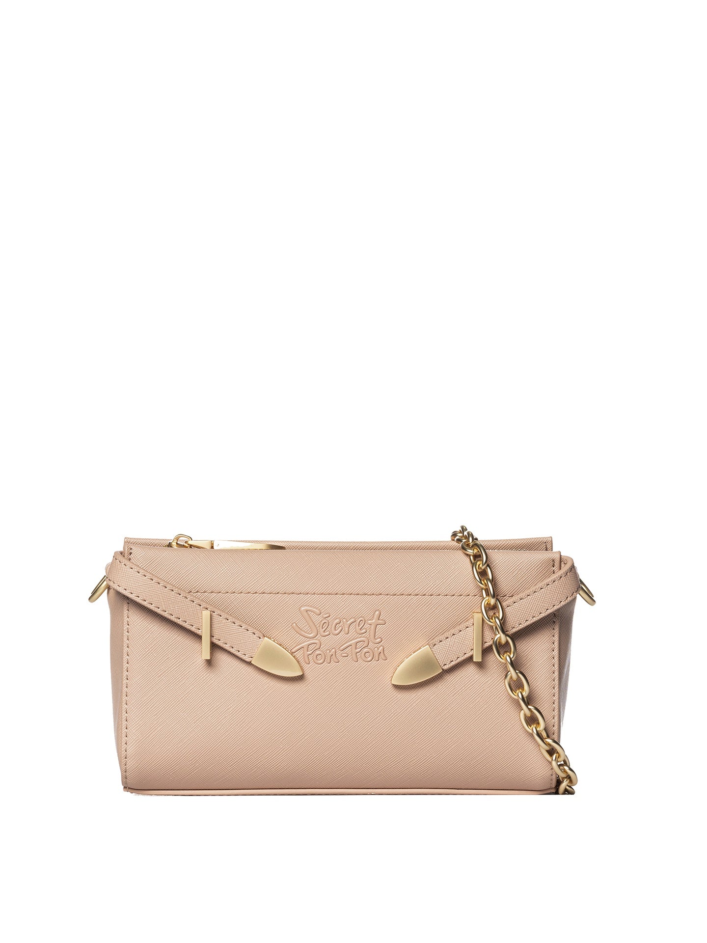 Borsa a Tracolla in Polyurethane Rosa Antico