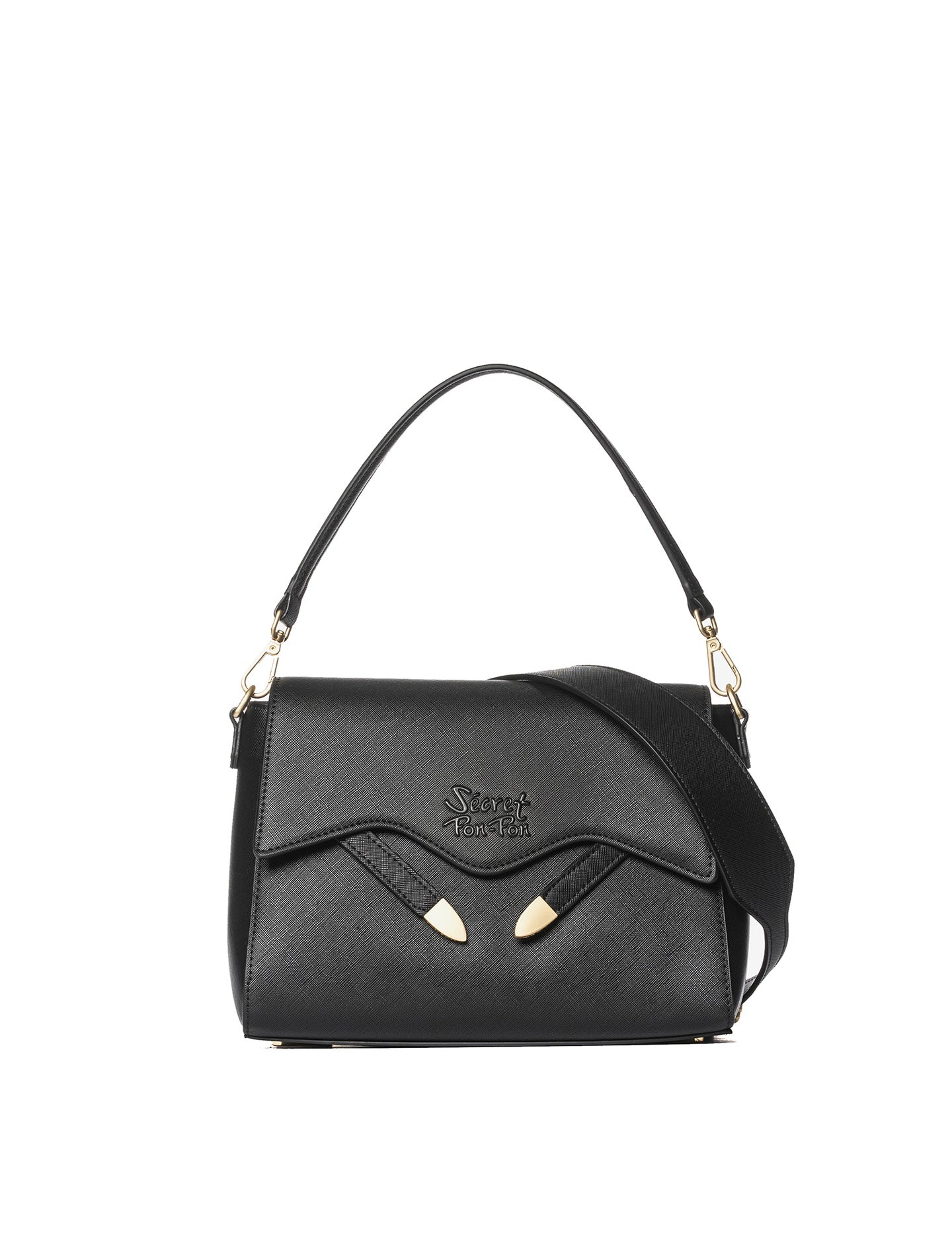 Borsa a Tracolla in Polyurethane Nero