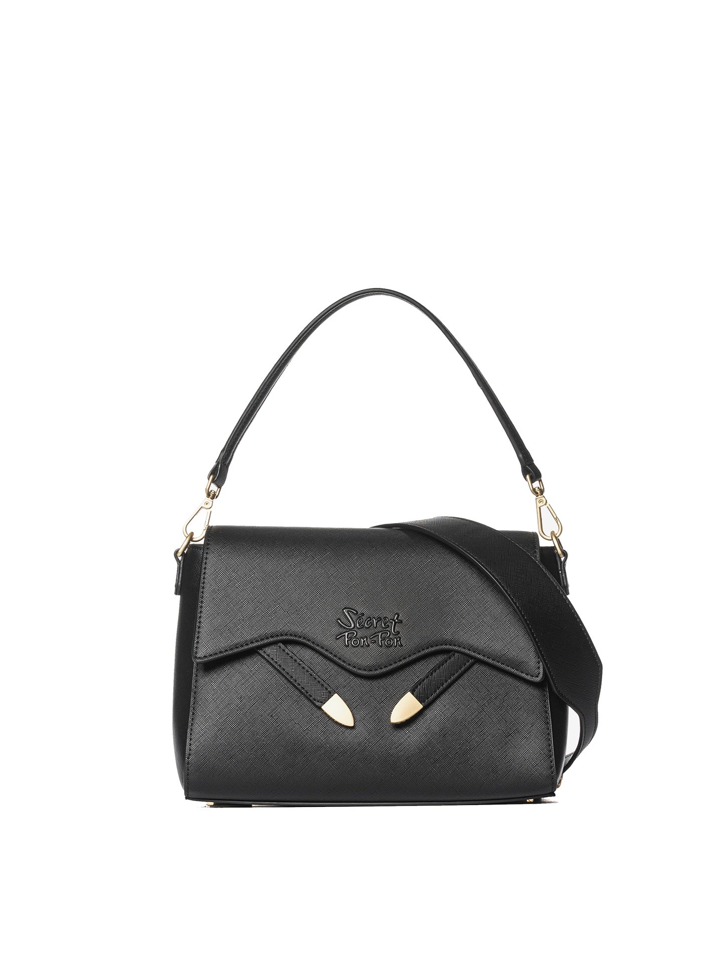 Borsa a Tracolla in Polyurethane Nero